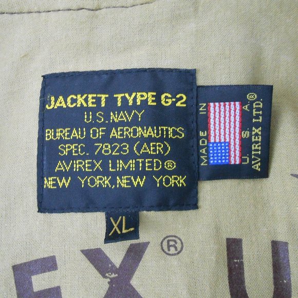 Avirex U.S. NAVY AERONAUTICS 7823 Leather jacket
